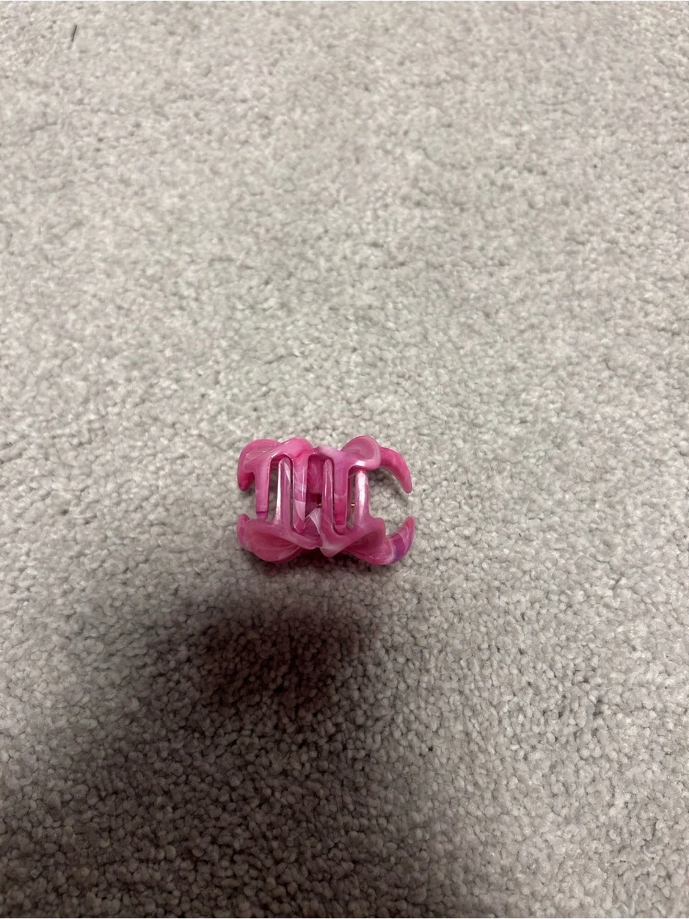 Pink Flower Hair Clip